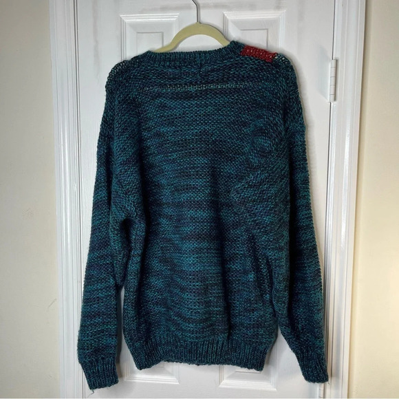 Circola Moda Vintage Acrylic Crochet Sweater L - Made in Korea - Coastal Grandma - Picture 5 of 6